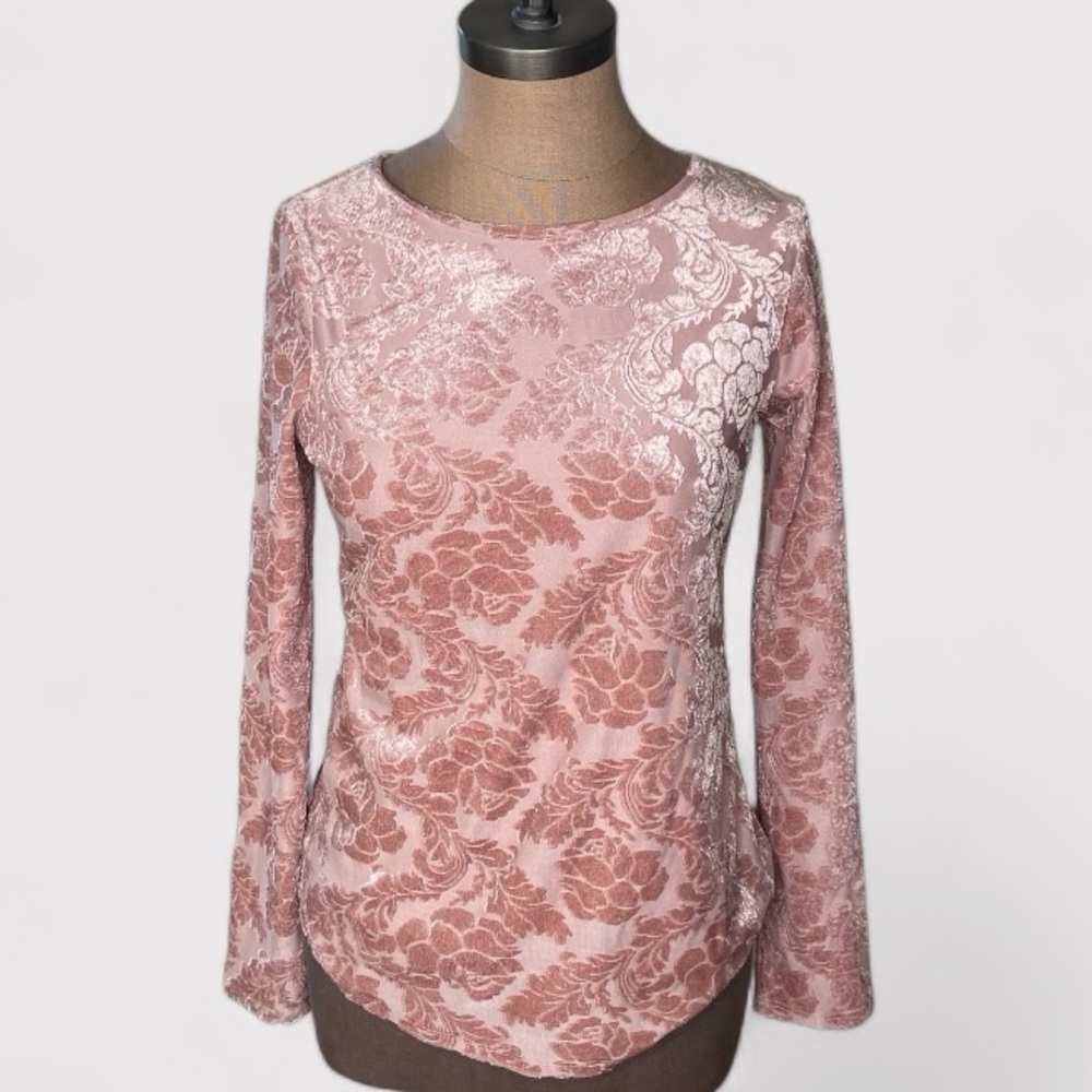 Sundance Pink Floral Long Sleeve Top